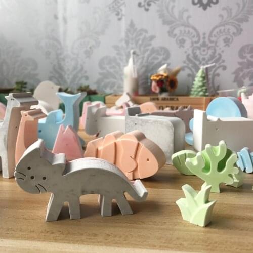 Molds for Concrete Animal Plaster Mold Trojan Silicone Mold Card Holder Concrete Molds