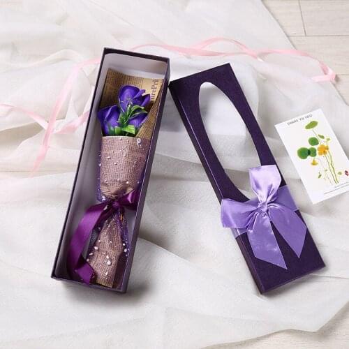 Artificial Flowers Rose Gift Box Fake Flower For Wedding Romantic Valentines Day Birthday Decor Simulation Gift Soap Flowers