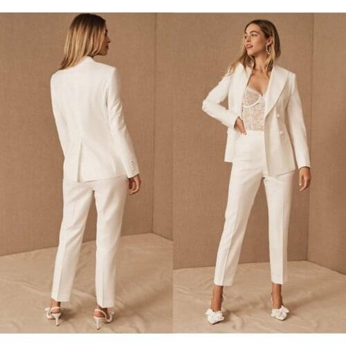 Lace Stain Beach Wedding Jumpsuit Dresses with Long Sleeve Jacket 2021 Sweetheart Vestido de noiva Boho Bridal Pant Suit