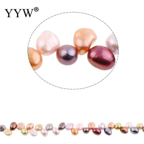 Cultured Baroque Freshwater Pearl Beads mixed colors 8-9mm Approx 0.8mm Sold Per Approx 15 Inch Strand