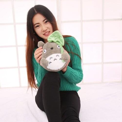 Lotus leaf style little totoro plush toy about 20cm ,birthday gift w5227