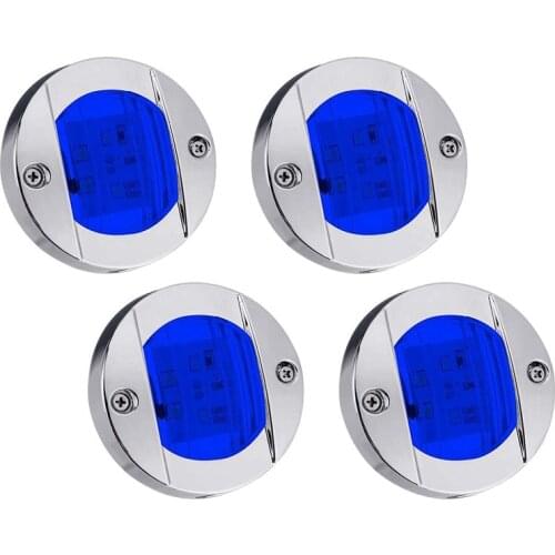 Navigation Lights LED Side Marker Light Waterproof Marine Boat Yacht Round Transom Anchor Stern Lights