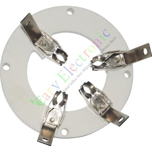 Wholesale and retail 10pc 4Pin Ceramic vacuum Tube sockets valve for J212 audio amplifier DIY parts free shipping