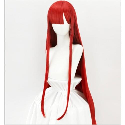 HSIU Game FGO Oda Nobunaga Wig Fate / Grand Wig Day 6 Demon Red Halloween dress red long straight hair Fiber synthetic wig