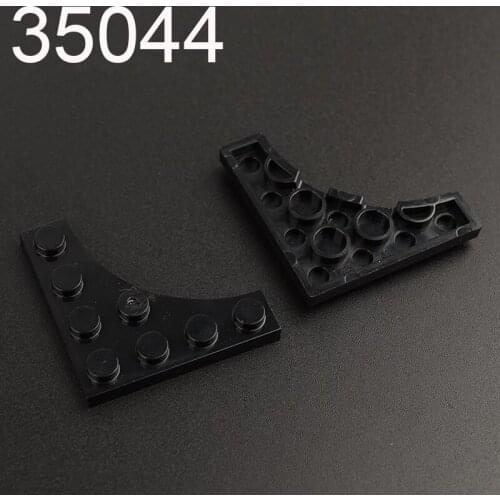 10PCS 35044 Plate Special 4 x 4 with Curved Cutout Building block accessories parts MOC DIY Education Build Toys Brick