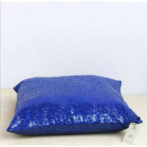 SLCARRYWON Pillow Navy Blue Paillette Pillow cushion