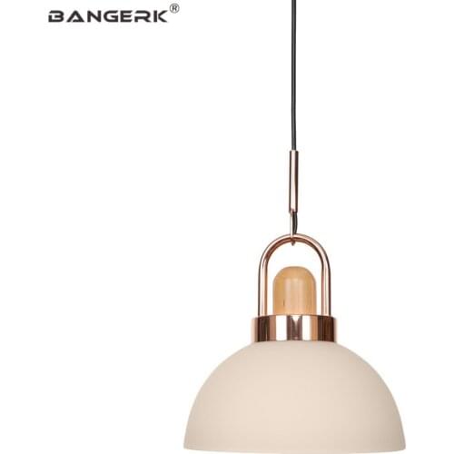 Modern Glass Iron Pendant Lamp Loft Decor LED Hanging Light Fixtures Dining Room Bar Bedroom Home Lighting Hanglamp Droplight