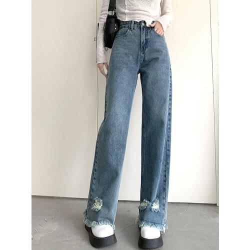 TIGENA Womens Ripped Jeans