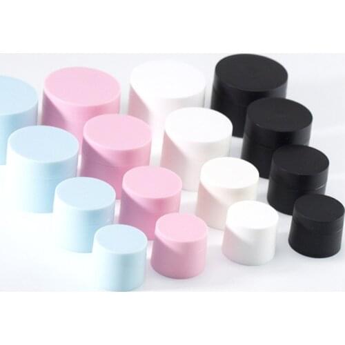YTP117-6 15G Frosted Black Cosmetic Cream Jars With Lid Empty Lotion Container High Quality Black Blue Pink White Packing Bottle