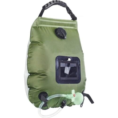 20L Outdoor Shower Bag Foldable Solar Energy Heated PVC Water Bag Camping Travel Hiking Climbing Picnic Water Storage Wholesale