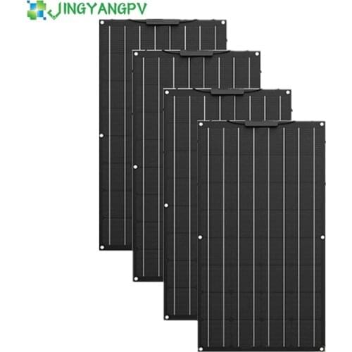 300W 400W Solar Panel Etfe Flexible Solar Panel With Monocrystalline Solar Cell 1000watt Home System Kits 12V/24V Battery charge