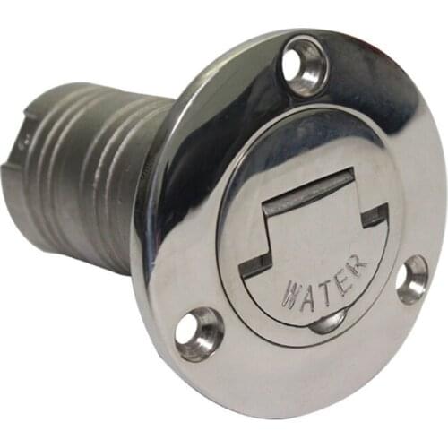 316 Stainless Steel Marine Boat Yacht Special Deck Fuel Water Diesel Gas Filler With Chain 38mm 1.5 Inch