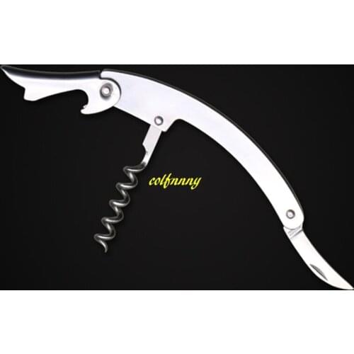 50pcs/lot Fast shipping Multi function Shrimp shape Stainless steel Red Wine Bottle Opener Wine Bottle Openers