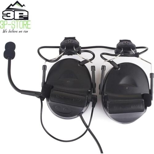 Comtac II Aviation Headset With Rail Adapter For FAST Helmet Airsoftsports Tactical Comtac II headphones Z031
