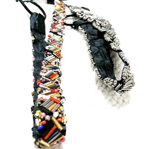 Freeshipping wholesale retail fashion colorful handmade beaded headband popular fashion hair accessories-VVV