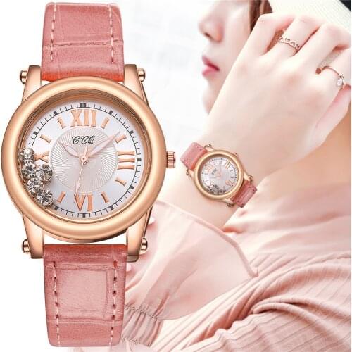 Fashion Rhinestone Women Watches Ladies Luxury Leather Strap Wrist Watches Female Quartz Clock Reloj Mujer Zegarek Damski