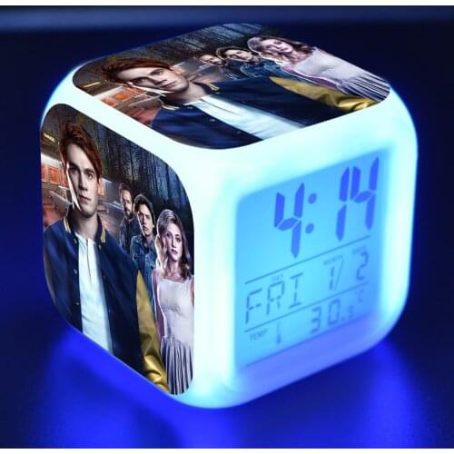 7 Color Change Digital alarm clock Kids Alarm Clock Glowing LED Light Children toys reloj despertador Riverdale wekker reveil