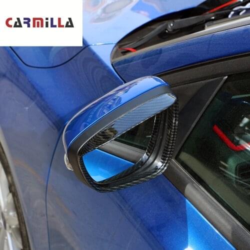 For Ford Focus Hatchback 2019 2020 Car Door Rear View Mirror Anti Wipe Sticker Frame Moulding Cover Trim Exterior Accessories
