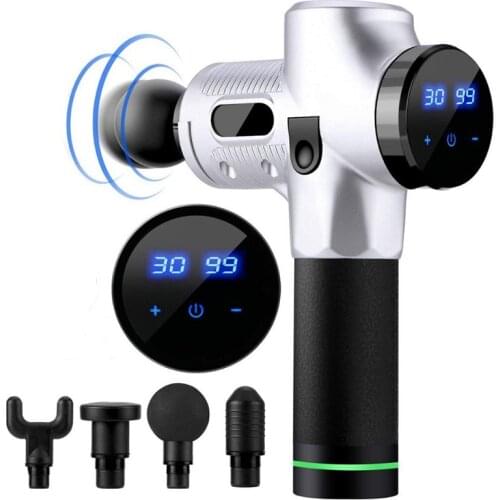 LCD Electric massage Fascia Gun Slimming Body Muscle Relaxation for Neck back foot leg shoulder Massager massage Gun percussion