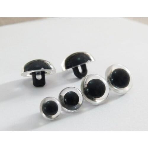 100pcs-- 9/10.5/12/13.5/15/16.5/18/21mm clear crystal handscrew button eyes new toy eyes for diy felt findings--size option