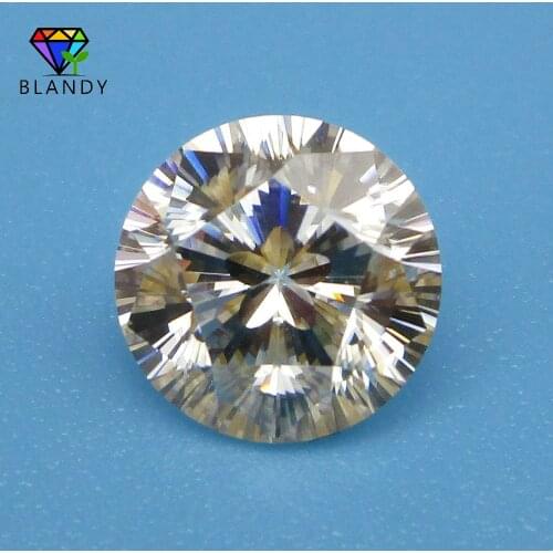 Factory Price 6.5mm 8mm 9mm Round Cherry Cut D Color White Moissanites Loose Stone For Jewelry