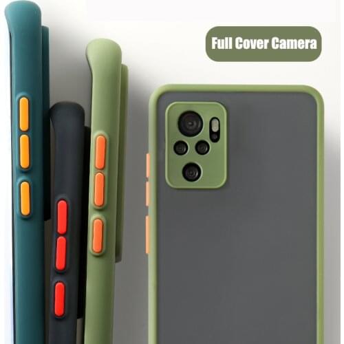 Matte Skin Feel Silicone Transparent Phone Case for Xiaomi Redmi Note 10 Note 10 Pro Max 10S K40 K40 Pro Poco F3 Fundas Cover