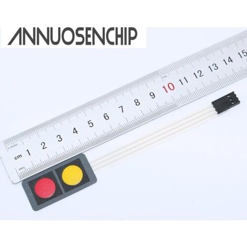 40x20x0.8mm 12V 1x2 2 Key Matrix Membrane Switch Keypad Keyboard