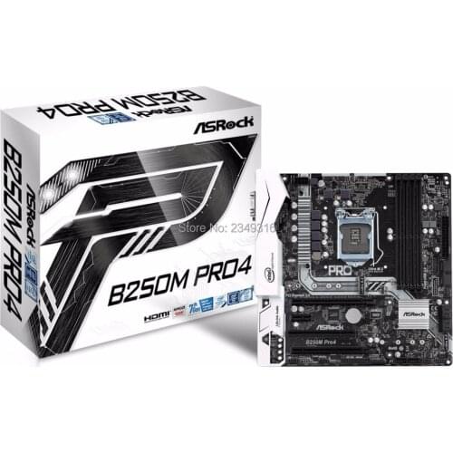 NEW For ASRock B250 Pro4 Original Desktop Motherboard B250 LGA1151 DDR4 SATA3 USB3.0 Support I5 7500 6500