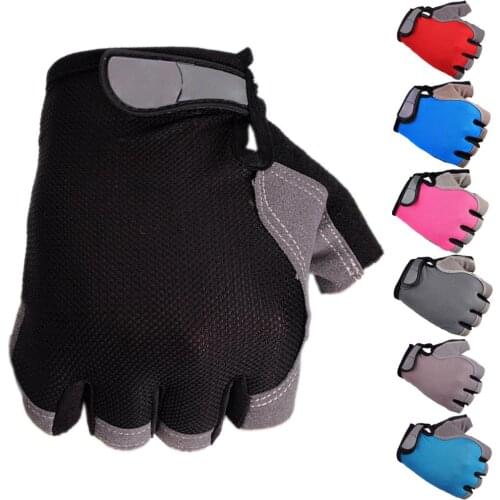 Unisex Breathable Anti-Slip Outdoor Bike Bicycle Cycling Half Finger Gloves