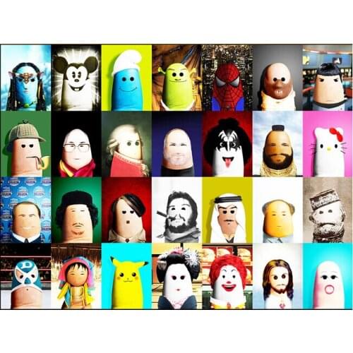 Custom children wallpaper, puppet doll illustrations for children room living room TV setting wall vinyl which paper DE parede