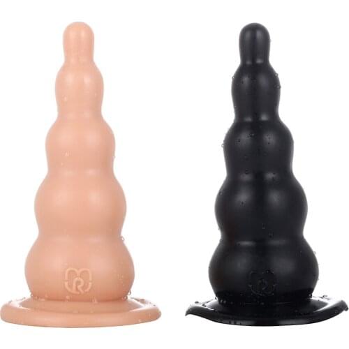 Silicone Anal Beads Plug Butt Dilator Sex Toys for Adults Men Women Gay Vagina Prostate Massager Masturbator Erotic Buttplug