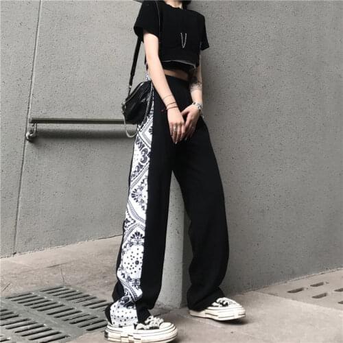 Mens Women Print Jogger Sweatpants for 2021 Korean Fashion Trend Casual Clothing Teenage Hip Hop Harem Pants Harajuku Streetwear