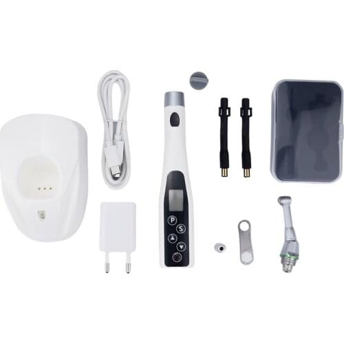 Dentist Dental LED Wireless Mini 16:1 Reduction Contra Angle Endo Motor Root Canal Treatment Dental Instrument