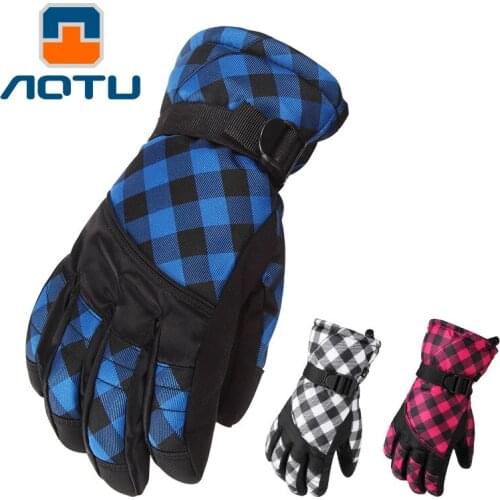 Outdoor Mountaineering Windproof Riding Gloves Waterproof Fishing Skiing Gloves Anti Cold At8815 Cross Border Wholesale