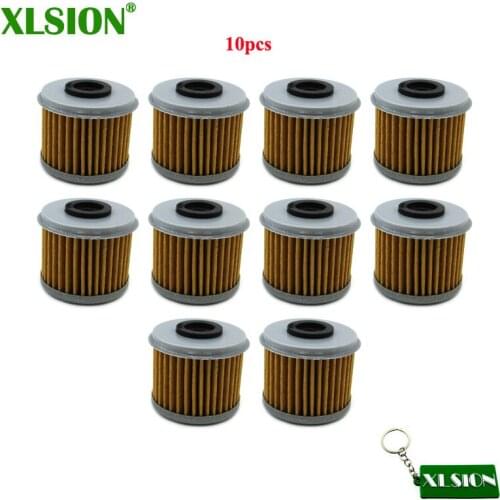 XLSION 10x Oil Filters For Honda TRX450R 2004 2005 2006 2007 2008 2009 Husqvarna TE250 2010 2011 2012 2013