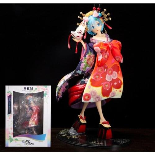 25cm Japan Anime Re0 Re: Life a Different World from Zero Figure F:NEX REM RAM PVC Action Toy Collectible Model Doll Statue Gift