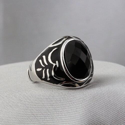 100%s925 Silver Cut Face Inlay Epoxy Exaggerated Live Ring