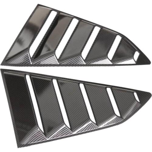 2Pcs Black Side Window Louvers Sun Shade Scoop Cover For Chevrolet Camaro