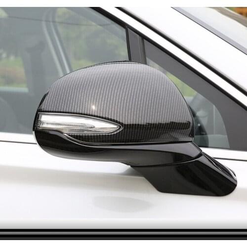 ABS Chrome For Hyundai Santa FE 2018 2019 Car Accessories Rearview Mirror Covers Trim Exterior Car Sticker Styling 2Pcs