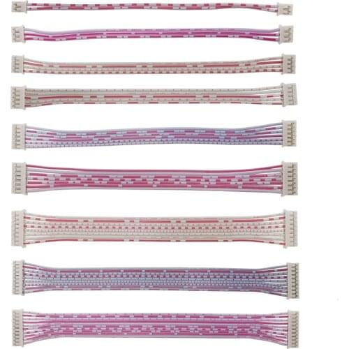 20CM Micro JST PH 2.0mm 2P 3P 4P 5P 6P 7P 8P 9P 10 Pin Female & Female Double Head Terminals Connector With Cable Wire Red white