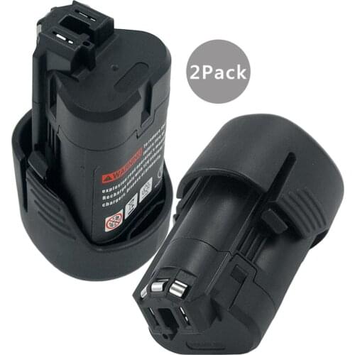 2X 10.8v 2.0Ah Li-ion Power Tools Battery for Bosch BAT411 BAT412A BAT413A 2 607 336 333,2 607 336 014,Bosch GSB 10.8-2-LI