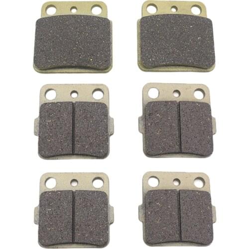 3 Pairs of Front Rear Brake Pads Kit for SUZUKI LTZ400 2003-2012, Professional