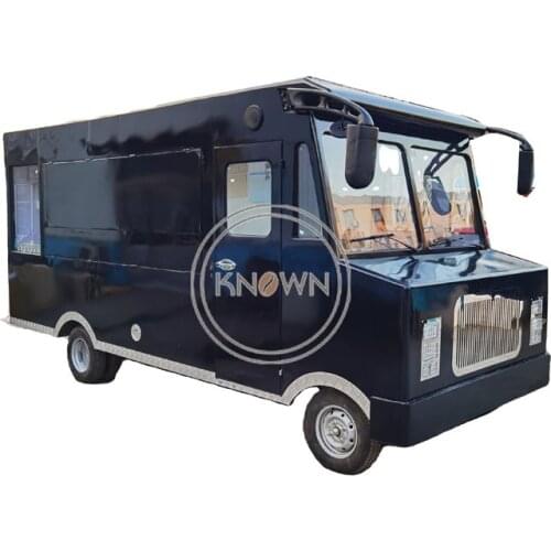 5M Length Mobile UPS Food Kiosk Van Vintage Trailer Ice Cream Snack Tea Vending Truck Street Cart For Sale