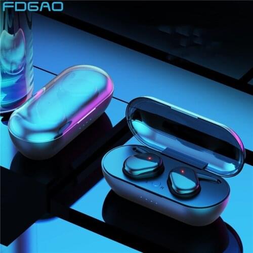 TWS Wireless Earphones Bluetooth-compatible Headphone 9D Stereo Sports Waterproof Earbuds Headsets With Microphone Charging Box