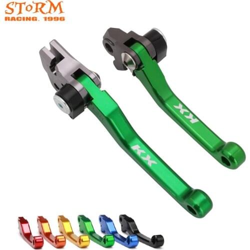 CNC Motorcycle Brake Clutch Lever Set Motorbike With "KX" LOGO For KAWASAKI KX125 KX250 KX250F KX450F KXF250 KXF450 2005-2012