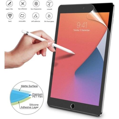 For Apple iPad Air 4 3 2 1 Mini 5 Matte PET Screen Protector Film For iPad 9.7 2017 2018 ipad 7th 8rh 10.2 Pro 11 10.5 Soft Film