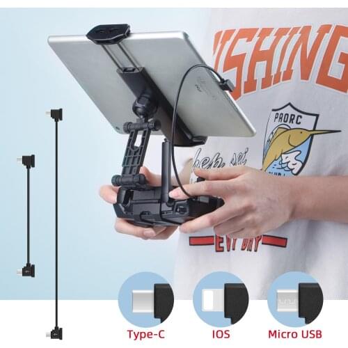 Data Cable For DJI Mavic Mini/SE/Pro Zoom/Spark Remote Controller to Phone Tablet Connector MicroUSB Type-C IOS Drone Accessory