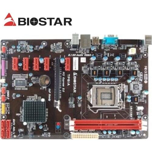 For BIOSTAR TP61 Used H61 H81 B250 ETH BTC PRO 6GPU 6PCIE mining Motherboard LGA 1155 i7 i5 i3 DDR3 PCI-E 3.0 Mainboard
