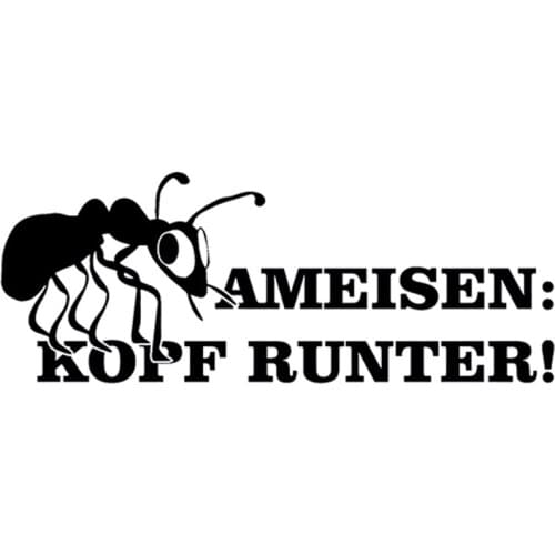 Bumper Sticker Ants Head Down! Ant Deep Tuning Sticker Jdm Vinyl Car Packaging Personalized Decal Decoration