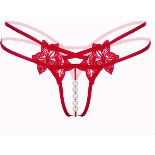 Underwear Sexy Clothing Swimwear Womens Swimsuits Bikinis Sexy Pendant Lady Pearl G String V-string Women Panties Low Waist